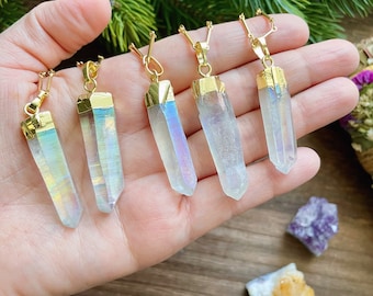 Angel Aura Quartz Necklace