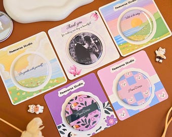Custom Photo Pocket Mirror, Personalized Keepsake, Wedding Favor, Event Gift