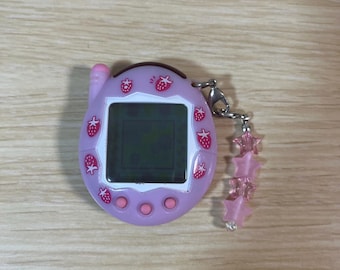 Vintage Japanese Tamagotchi 2004 Tested Working V3 "Strawberry Milk" Ichigo Milk Authentic Virtual Pet from Japan