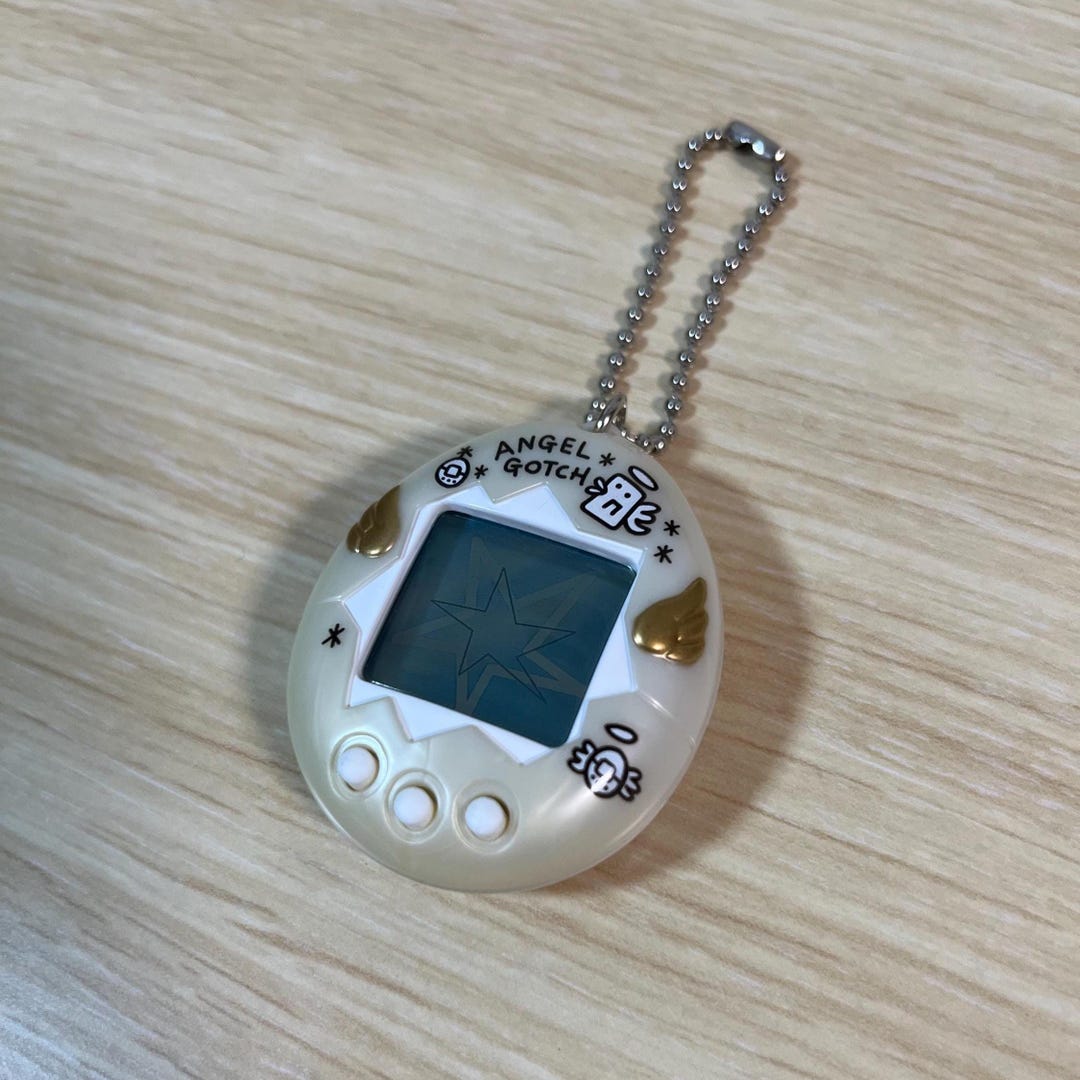 1997 Japanese Tenshitchi Angelgotchi Pearl White – Tested & Working ...