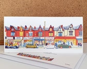 Harehills Lane - Leeds Greeting Card - Yorkshire Art / Illustration