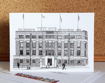 the Tetley - Leeds Greeting Card - Yorkshire Art / Illustration