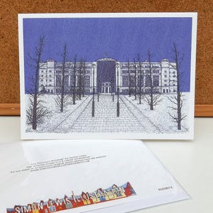 Pensions Building - Leeds Greeting Card - Yorkshire Art / Illustration