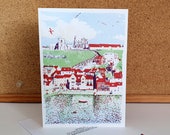 Whitby - Greeting Card - Yorkshire Art / Illustration