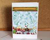 the Tiled Hall Cafe - Leeds Greeting Card - Yorkshire Art / Illustration