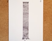 Tower Works I - Drawing - Leeds Illustration Art Poster