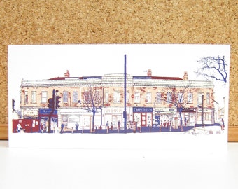 Chapeltown Road - Leeds Greeting Card - Yorkshire Art / Illustration