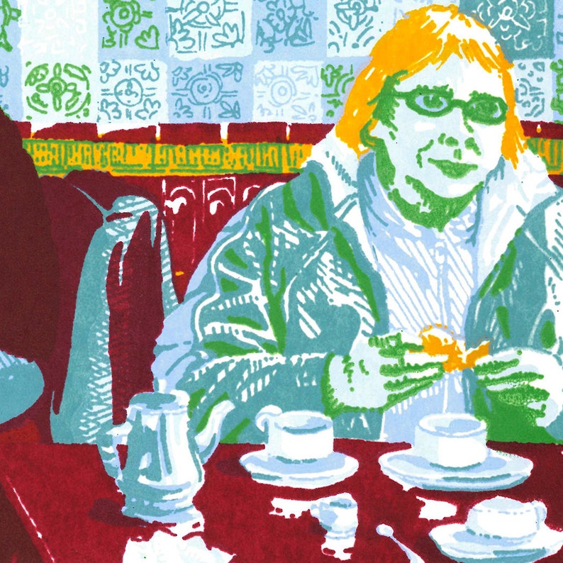 The Tiled Hall Cafe Leeds Screenprint Art image 4