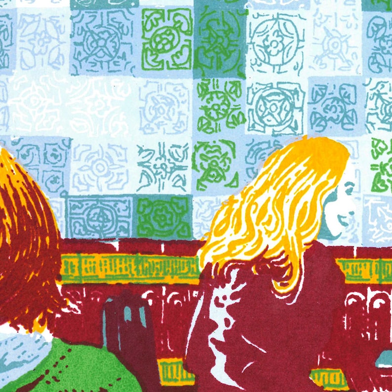 The Tiled Hall Cafe Leeds Screenprint Art image 3