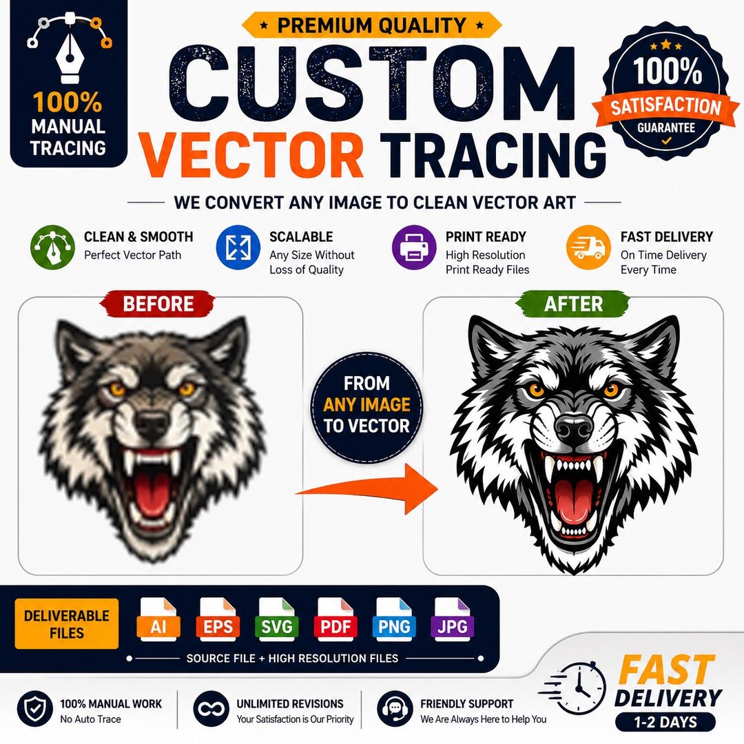 Custom Vector Tracing Service | Convert Image to Vector | Manual Vector ...