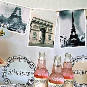Parisian Printable Party Pack Kit, Instant Download Files, Editable, French Party Decor image 3