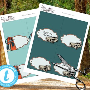 Classic Car or Truck Birthday, Printable Party Pack Kit, Vintage ...