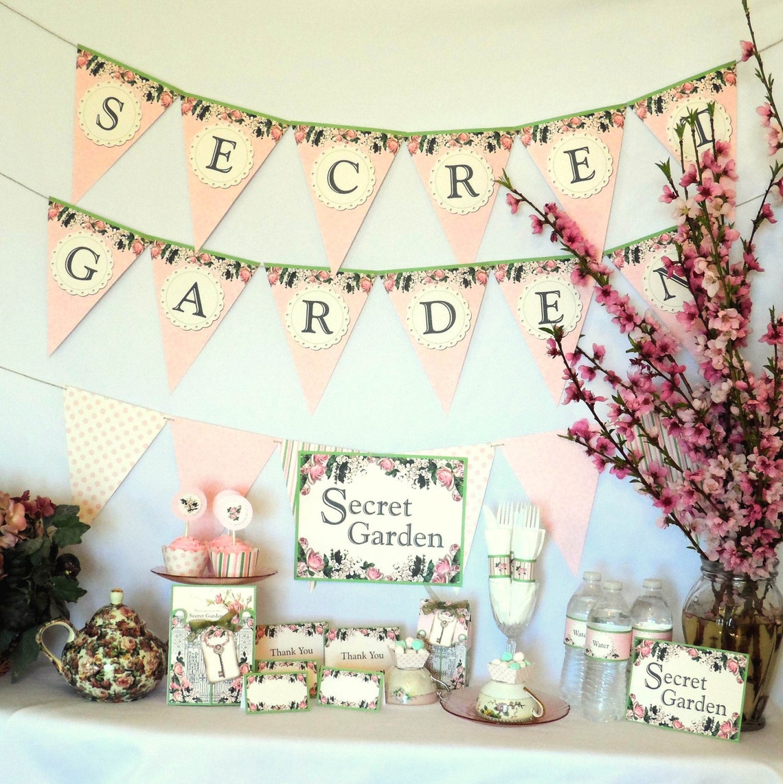 Secret Garden Printable Party Pack Kit Instant Download - Etsy
