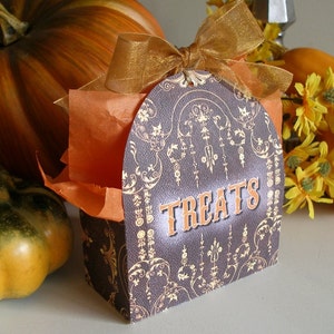 Halloween Treats Favor Box Printable File