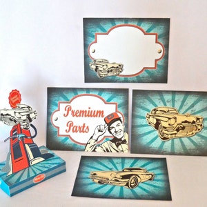 Classic Car or Truck Birthday, Printable Party Pack Kit, Vintage ...