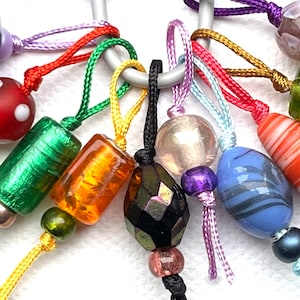 Maschenmarkierer für Strickerinnen. 10 handgemachte Perlen Maschenmarkierer.