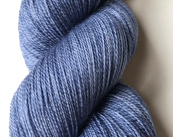 Navy Semisolid Lace Merino Yarn Handdyed