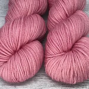 Roze DK Superwash Merino Garen Hand Geverfd