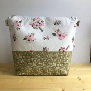 Extra Large Cotton Zipped Project Bag