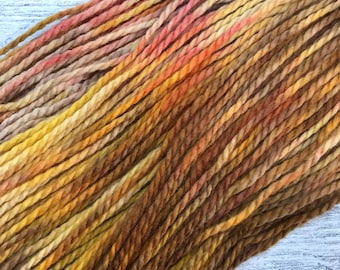 Brown Aran Handdyed Merino Yarn