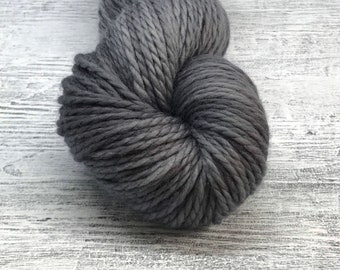 Grey Aran Handdyed Merino Yarn