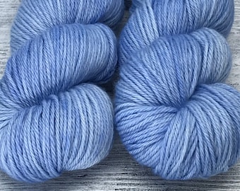 DK Superwash Merino Blue Handdyed Yarn