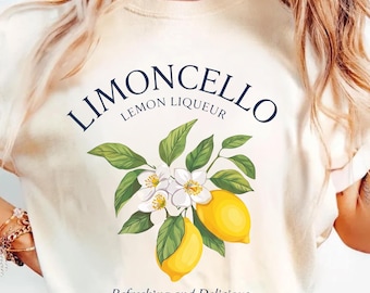 Koszulka w kolorze cytrynowym, estetyczny t-shirt z motywem cytrusów, minimalistyczny letni t-shirt z grafiką, top vintage z motywem botanicznym, uroczy prezent dla miłośnika ogrodów