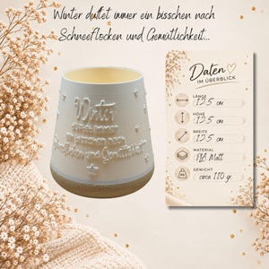 Winter Lantern | Christmas Decoration with Snowflakes, Gift for Christmas or St. Nicholas Day | LED Light
