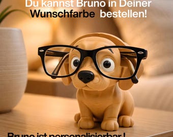 Soporte para gafas con forma de perro | Bandeja divertida para gafas con forma de perro | Regalo para amantes de los perros | Organizador de escritorio | Soporte para gafas Bella