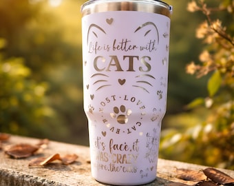 Personalized thermal mug with laser engraving | Laser engraving service | Personalized birthday gift