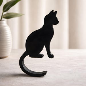Taschenhalter Katze | Catler Bag Hanger | Geschenk für Katzenliebhaber | Stylischer Katzen-Halter für Handtaschen