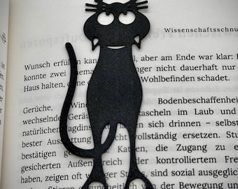 Cat Bookmark 3D Printed, Mr. Scratchy Funny Animal Bookmark, Personalized Gift for Cat Lovers & Bookworms