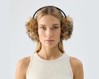 Plush Fur Earmuffs Velvet Band | Women Winter Ear Warmers | Fluffy Cozy Ear Muffs | Soft Cold Weather Accessor