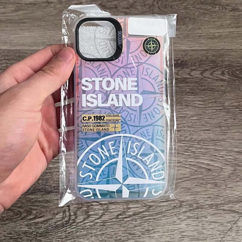 Coque / Case Stone Island iPhone 15 Neuve Noire Qualité prémium