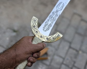 Hand forged Clash Of TiTan Perseus Sword Replica with leather sheath, Gift For Men