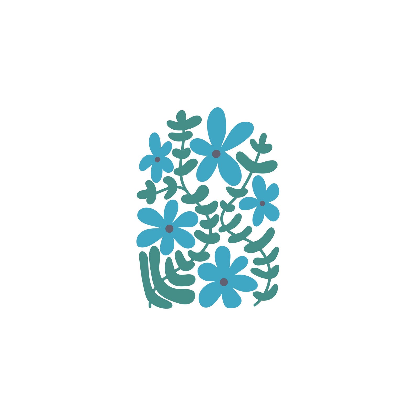 Floral Svg, Boho Floral Svg, Flower Svg, Abstract Floral Svg, Retro ...