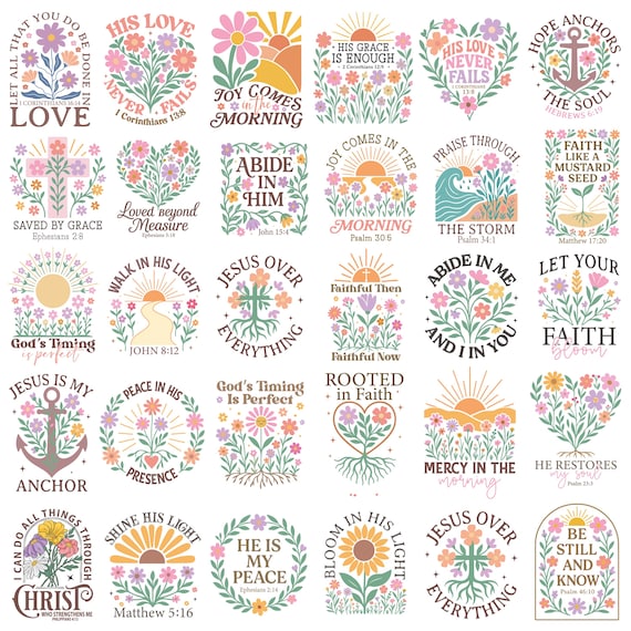 Christian Boho Svg, Christian Svg Bundle, Jesus Svg, God Svg, Svg, Png, Faith Svg, Floral Bible Svg, Religious Sublimation, Christian Svg
