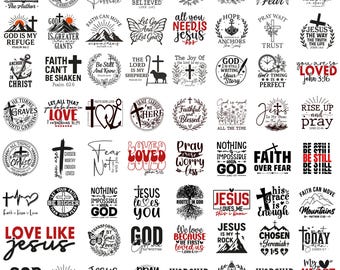 Christian Boho Svg, Christian Svg, Christian Svg-bundel, bijbelvers Svg Png