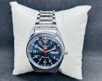 Vintage Refurbished Seiko5 Automatic Day/Date Japan Men's Wrist Watch