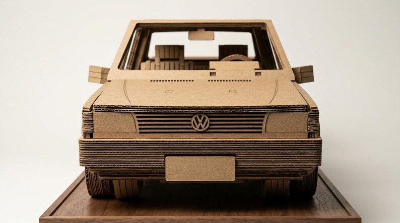 VW Jetta MK1 Cardboard Model DIY Blueprint (digital Template) DXF Laser ...