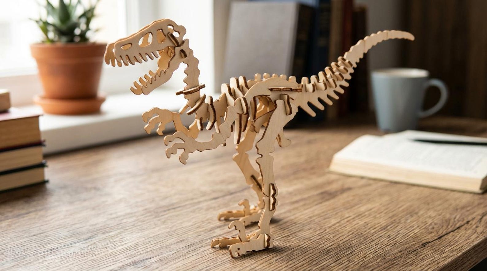Wooden Dinosaur 3D Puzzle Laser Cut File Triceratops Stegosaurus T-rex ...
