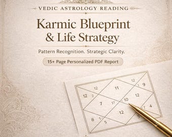 Personalized Vedic Astrology Reading – Karmic Birth Chart & Life Path Analysis PDF