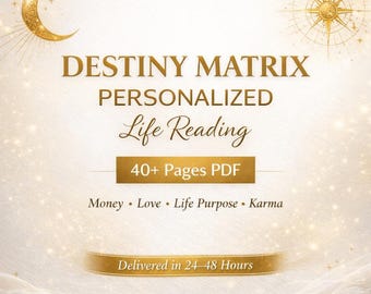 Destiny Matrix Personalized Reading – Life Purpose, Money, Karma Analysis (PDF)
