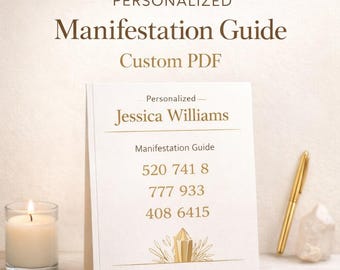 Personalized Manifestation Guide PDF with Grabovoi Codes | Custom Digital Download