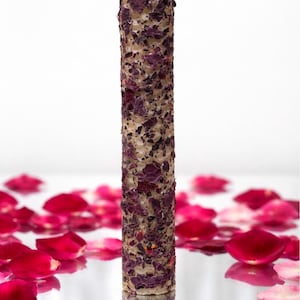 Vela de cera natural beige "El poder de la mujer"