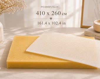 Beeswax Sheets for Candle Making Beekeeping, Natural Honeycomb Wax Foundation, Organic Wax Sheets