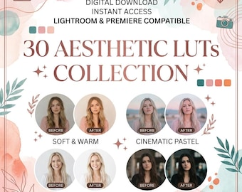 30 LUTs Collection | Cinematic Color Grading Presets (Digital Download)