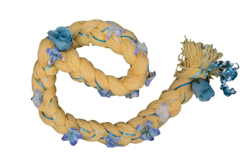 Yarn Braid Wig Yarn Halo Princess Hair Blue Princess of the Etsy