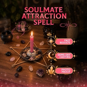 Soulmate Attraction Spell, Personalized Love Ritual for Meaningful Romance, Compatibility & Heart Connection