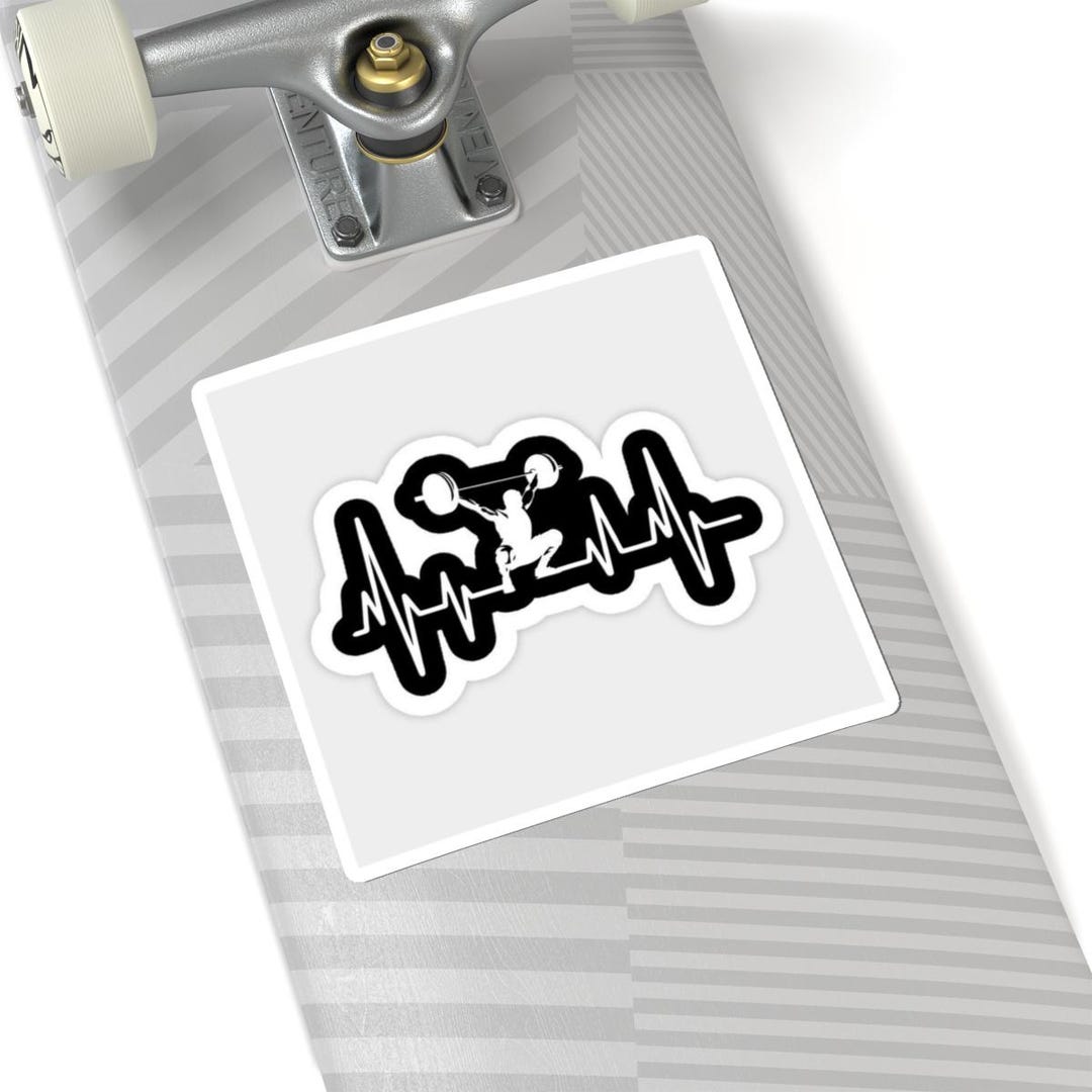 Udo Sticker Weightlifting Heartbeat Sticker | Kiss-cut Sticker - Etsy